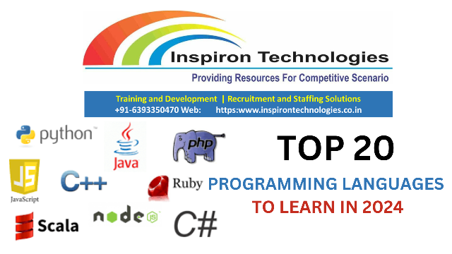 Top 20 Programming Languages to learn in 2024